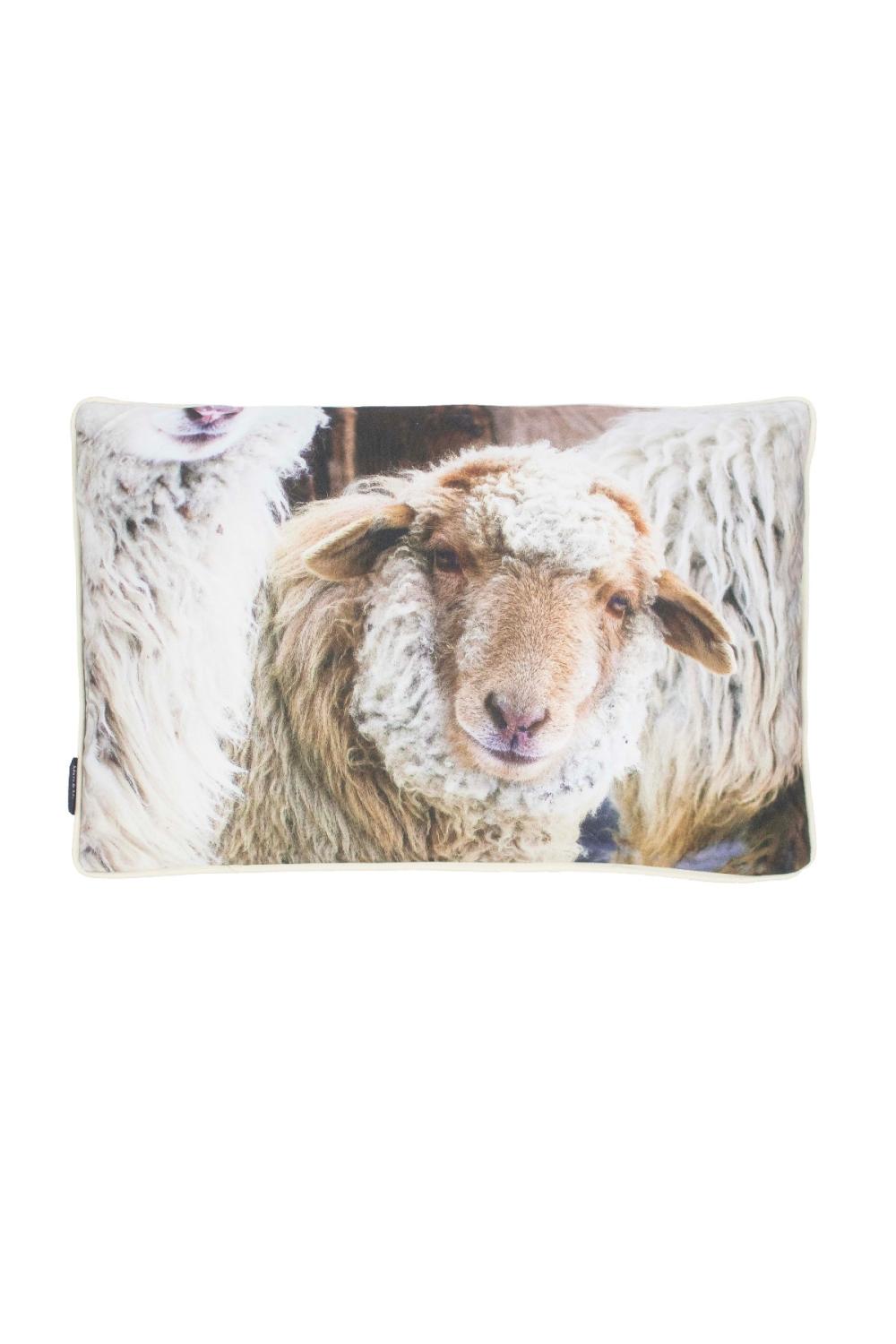 Schaf Outdoor-Kissen; Beige; 40 x 60 cm