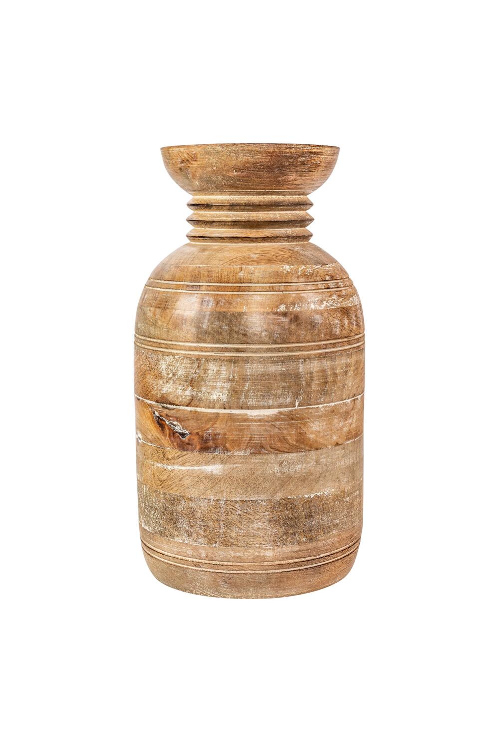 Vase Mangoholz; 23 cm