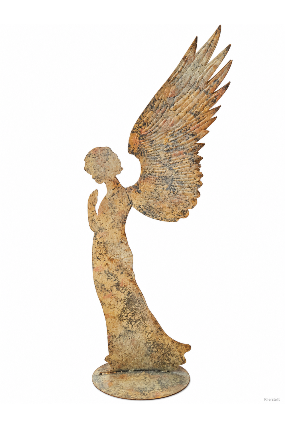 Engel stehend; Höhe: 90 cm; Farbe: Antik Gold