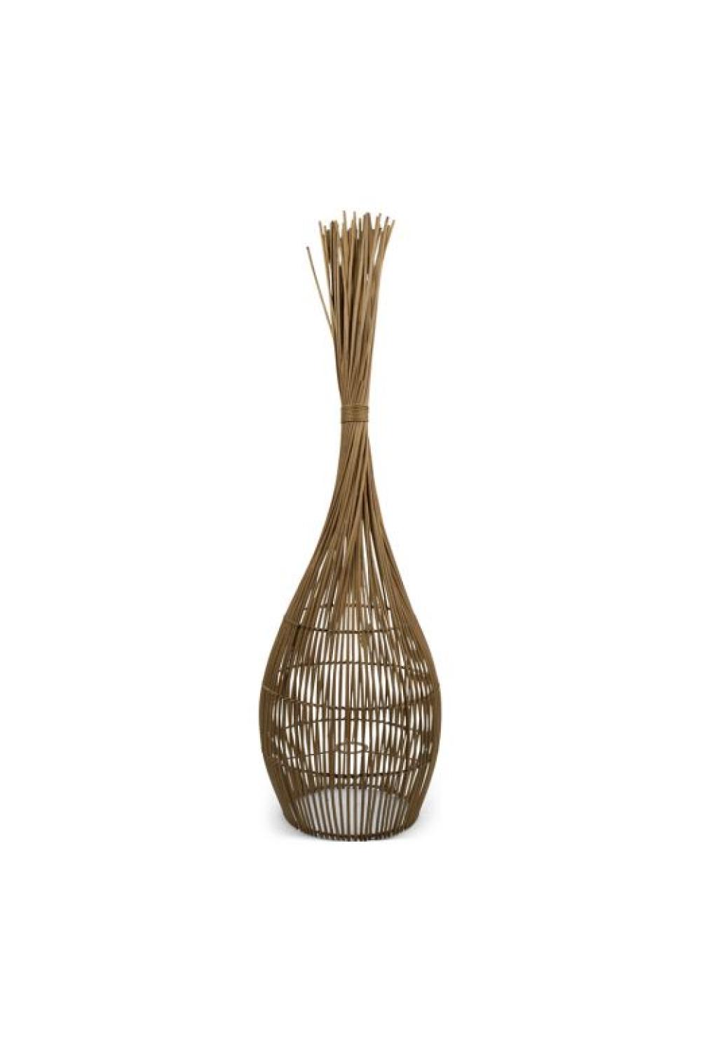 Stehlampe; Rattan