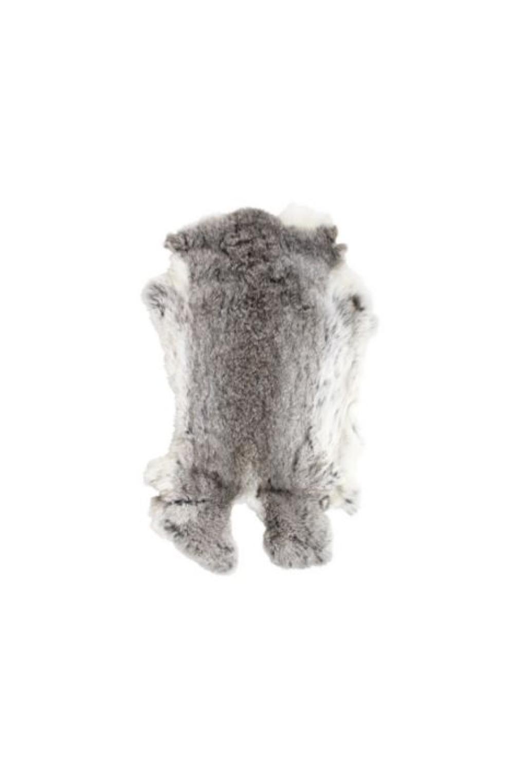 Fell Kaninchen Grau;  40 cm