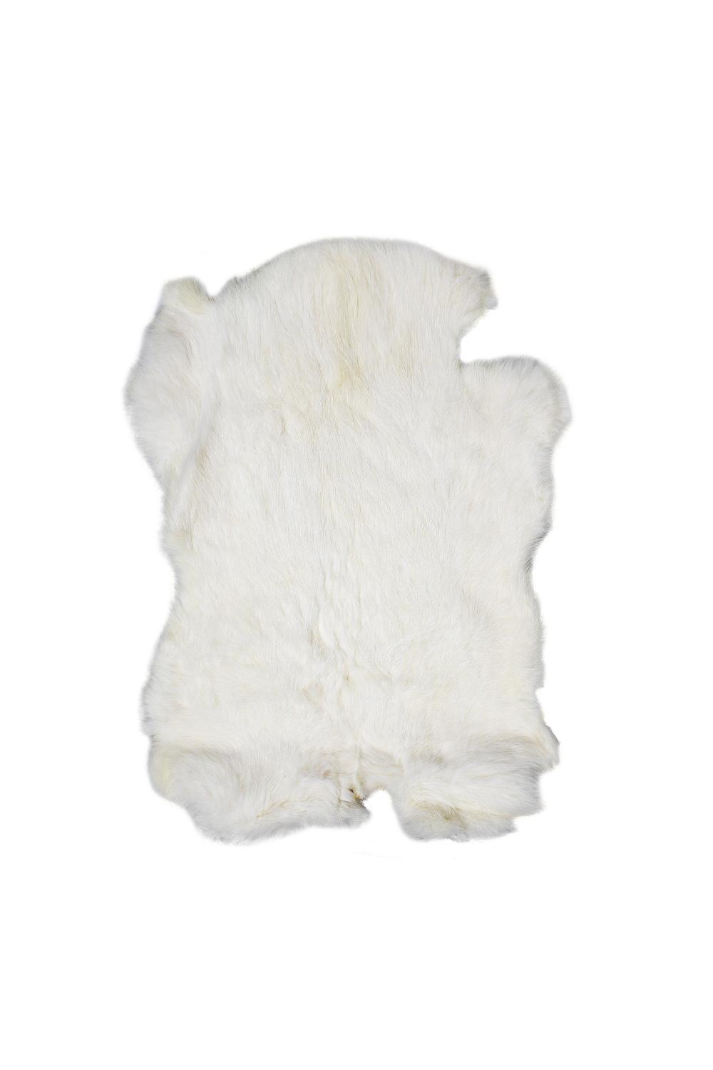 Fell Kaninchen Weiss;  40 cm