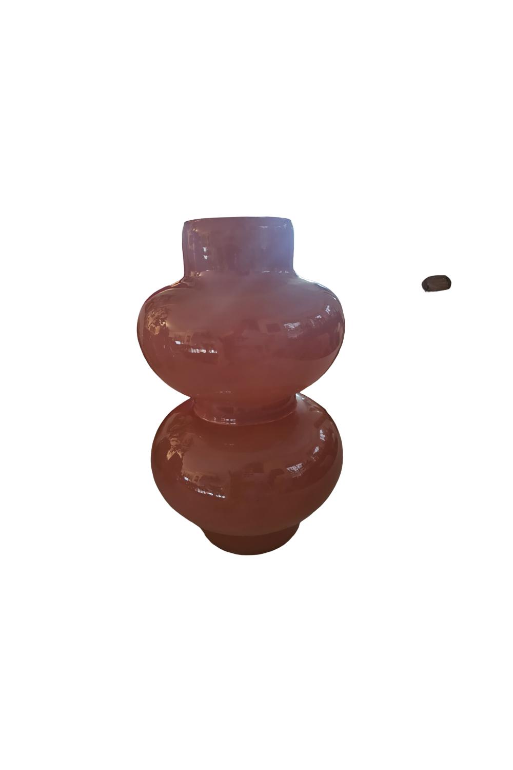 Vase (Set); Höhe: ca. 27 cm / 22 cm; Altrosa