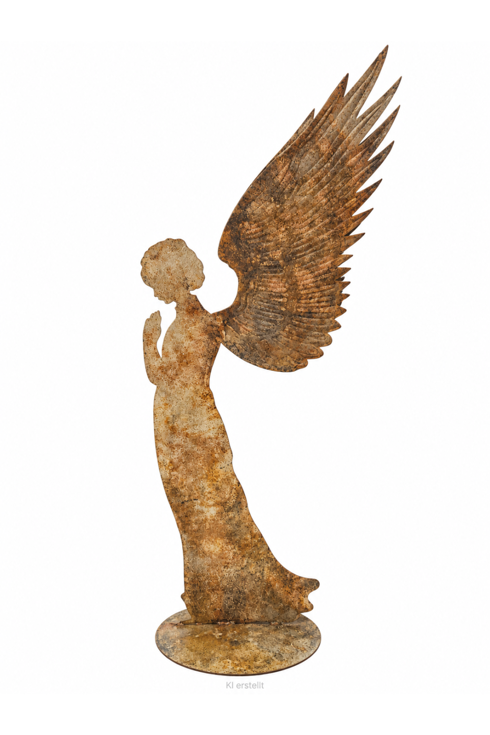 Engel stehend; Höhe: 90 cm; Farbe: Burned Gold