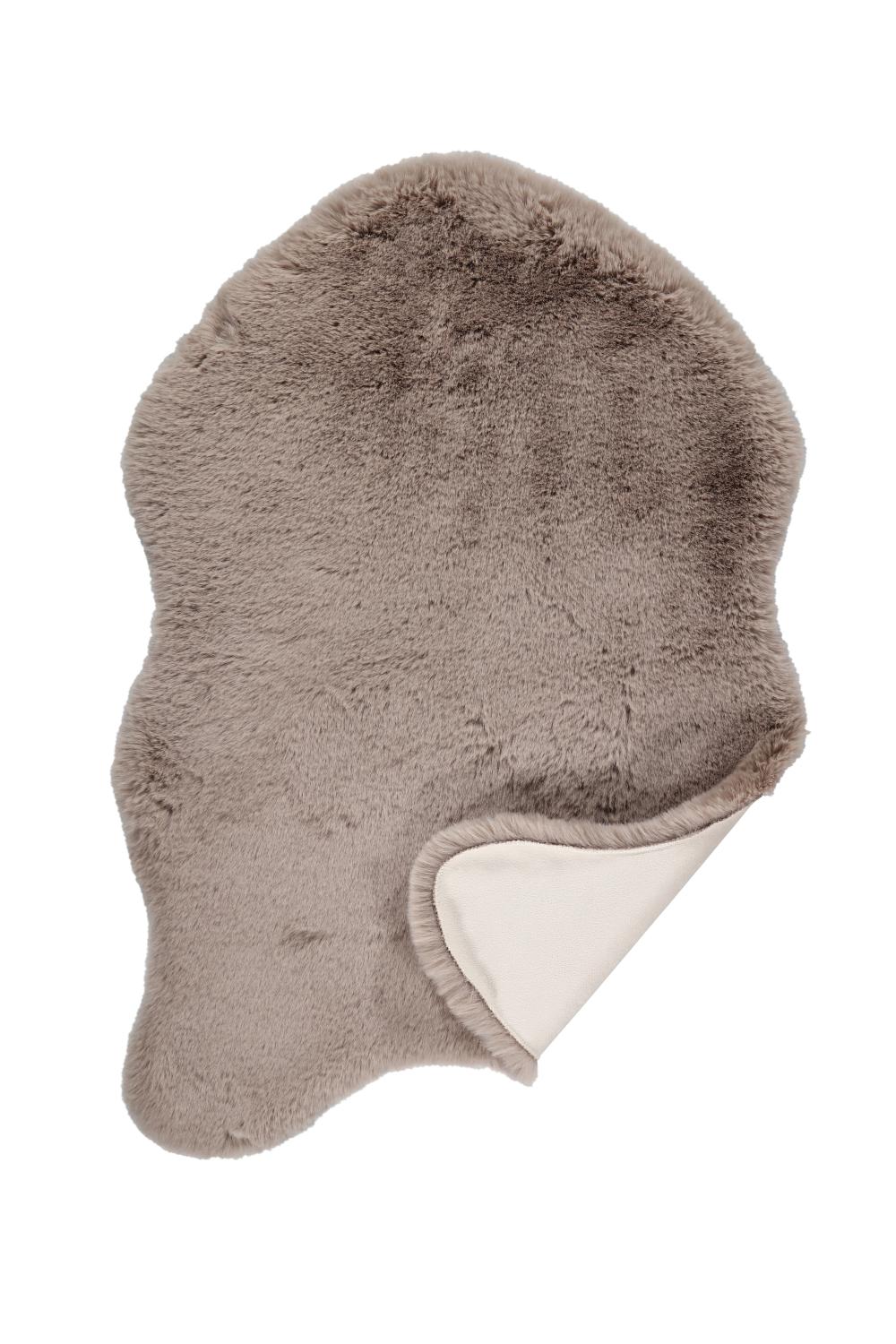 Kunstfell Flupi; 60 x 90 cm; Taupe