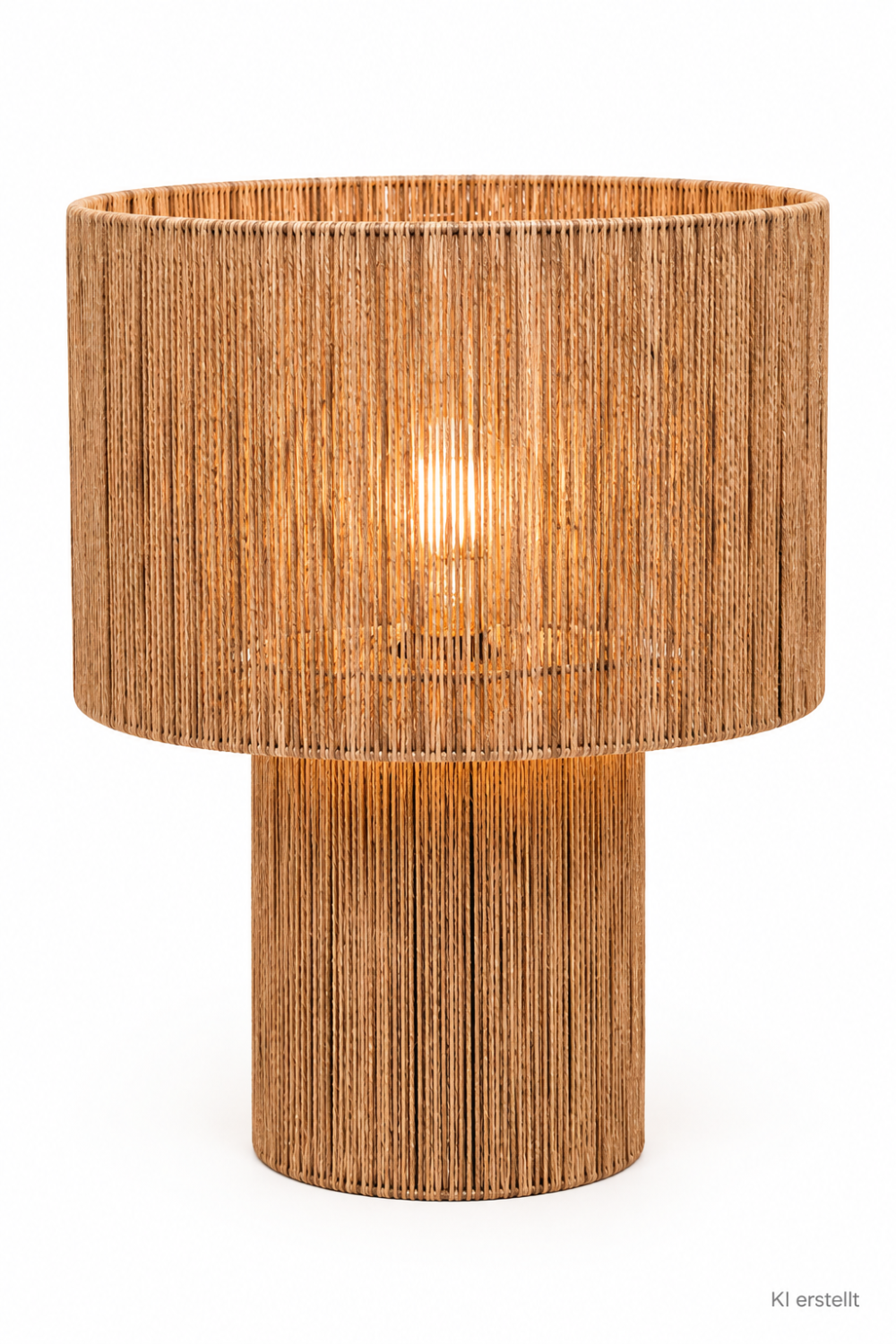 Jute Stehlampe; Höhe 60 cm; Braun