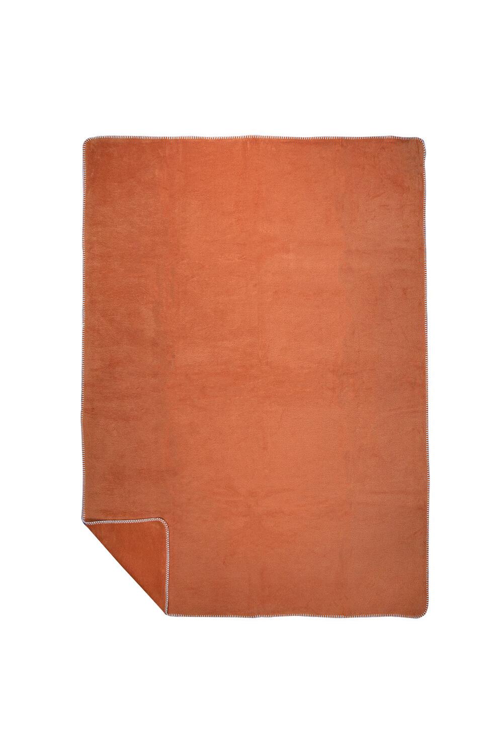 Plaid Uni, Größe: 150 x 200 x 1 cm; Orange