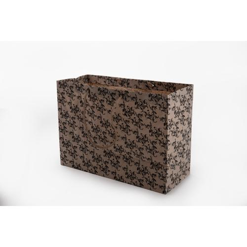 Geschenktragetaschen aus Kraftpapier; Olive (420); Größe: ca. 35  x  24,5 x  14 cm