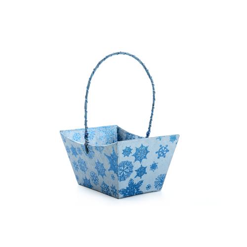 Vorratspack Präsentkörbe (25) Pappe Sterne Größe A Blau; 23 x 16 x 12 cm
