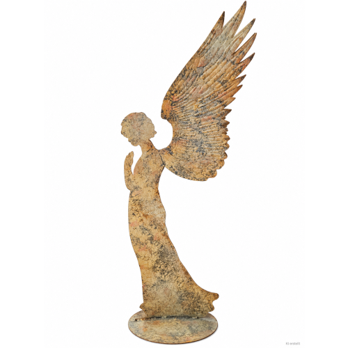 Engel stehend; Höhe: 90 cm; Farbe: Antik Gold