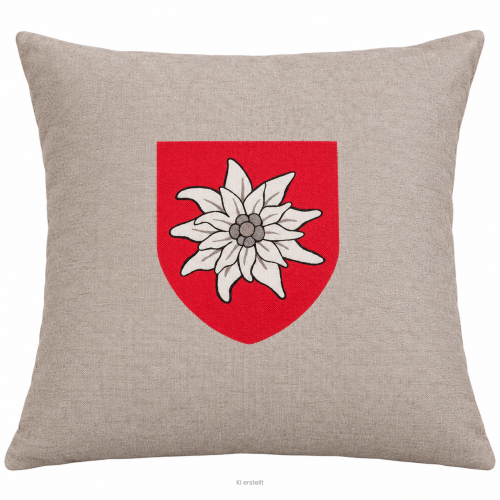 Kissen; Motiv Country; ca. 50 x 50  cm; Farbe Beige; Doppelseitig