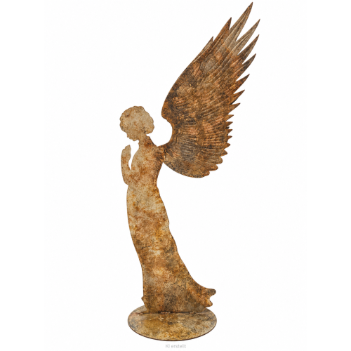 Engel stehend; Höhe: 90 cm; Farbe: Burned Gold