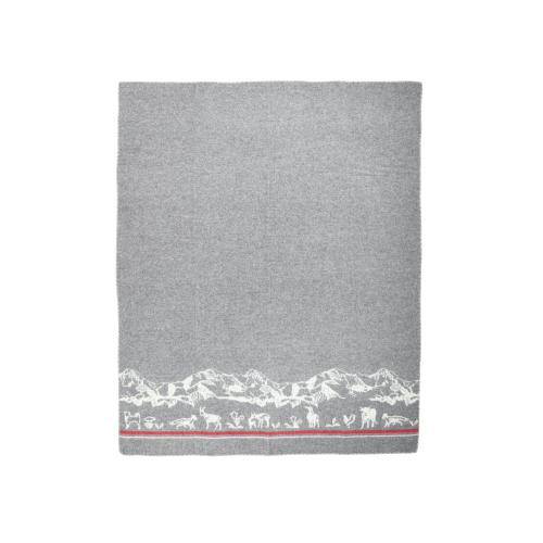 Montagna Decke; 140 x 180 cm; Grau