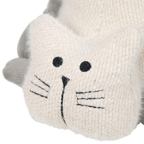 Türstopper Katzenschwanz Ecru , 18 x 15 x 17 cm