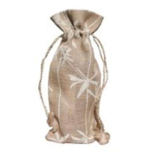 Beutel aus Jute mit Bambus Druck (3); Größe ca. 15 x 35,5 x cm