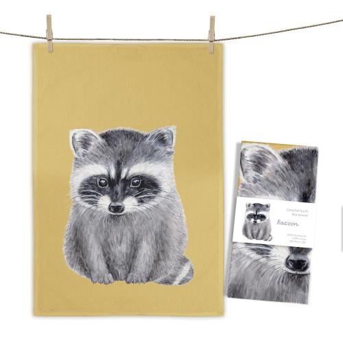 Geschirrtuch Racoon; Maße: ca. 70 x 50 cm