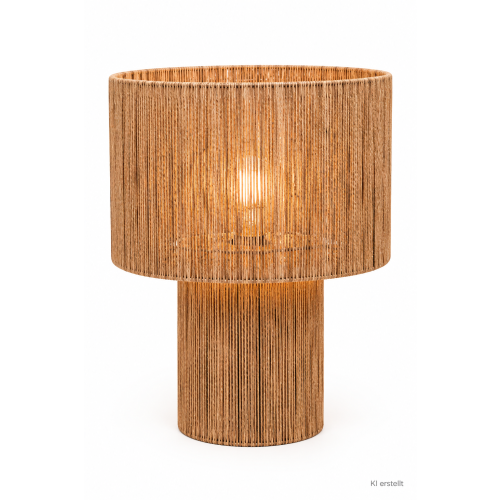 Jute Stehlampe; Höhe 60 cm; Braun