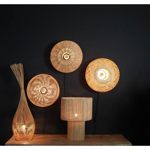 Jute Stehlampe, 60 cm