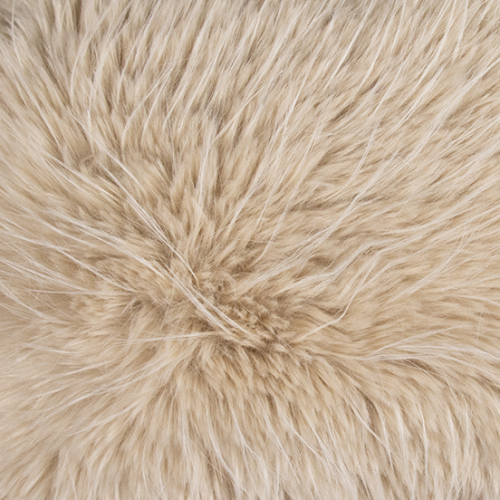 Kissen Teddy; Langhaar; 35 x 45 cm; Farbe: Beige
