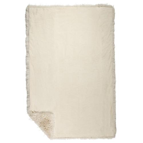 Plaid Teddy; Tuft Langhaar; Größe: 130 x 180 cm; Beige