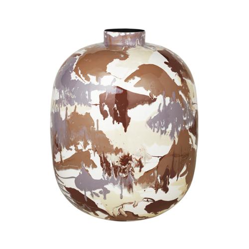 Vase, THYRA, Farben Mix hell, Gross; Durchmesser 40 cm; Höhe 50 cm