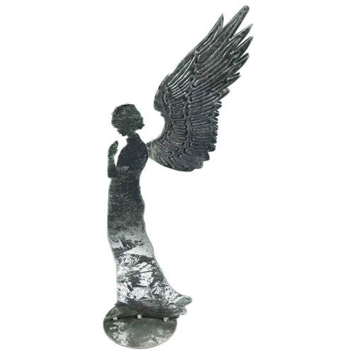 Engel stehend; Höhe: 53 cm; Farbe: Silber