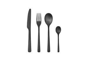 Hune Besteck, Titanum Matt Schwarz Set (16)