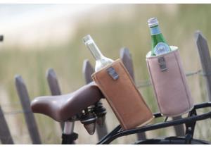 KYWIE Wein Cooler Veloursleder, Camel