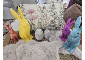 Kissen; Pastell bestickt 3 D; ca. 60 x 39 cm