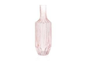 Glas-Flaschenvase 13 x 39,5cm, Rosa