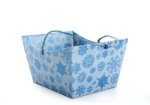 Präsentkörbe (15) Pappe; Sterne; Blau Größe D: 35 x 28 x 20 cm