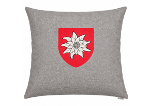 Kissen; Motiv Country; ca. 50 x 50  cm; Farbe Grau; Doppelseitig