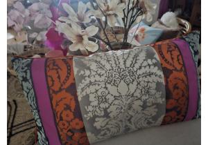 Kissen; LILAC; Farbe_ Türkies/ Orange/Lila