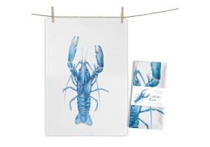 Geschirrtuch Lobster Blues; ca. 70 x 50 cm