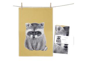 Geschirrtuch Racoon; Maße: ca. 70 x 50 cm