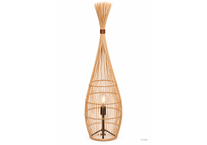 Jute Stehlampe; Höhe 110 cm; Braun