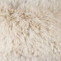 Kissen Teddy; Langhaar; 45 x 45 cm; Farbe: Creme