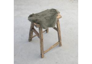 Fell Kaninchen Olivgrün;  40 cm