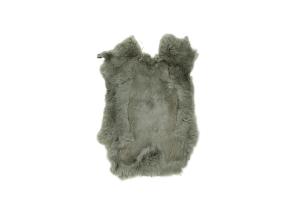 Fell Kaninchen Olivgrün;  40 cm