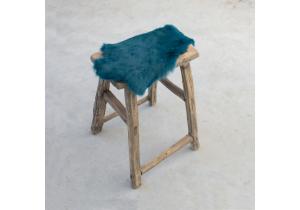 Fell Kaninchen Petrol;  40 cm