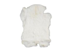 Fell Kaninchen Weiss;  40 cm
