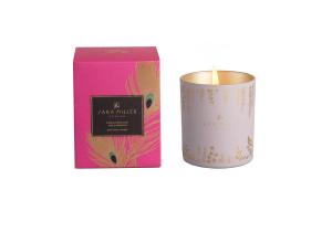 SARA MILLER Duftkerze Sandelwood, Oud & Cardamon im Glas