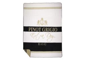 Plaid  Wein Pinot Grigio, Größe: 150 x 200 x 0,5 cm; Beige