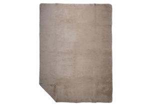 Plaid Uni, Größe: 150 x 200 x 1 cm; Beige