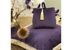 Türstopper; Samt; Pflaume