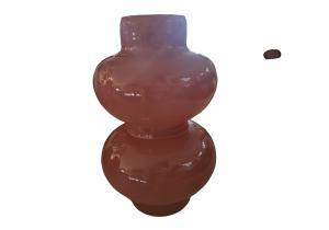 Vase (Set); Höhe: ca. 27 cm / 22 cm; Altrosa