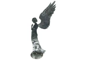 Engel stehend; Höhe: 53 cm; Farbe: Silber