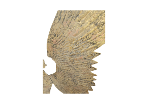 Engel stehend; Höhe: 53 cm; Farbe: Grün Antik