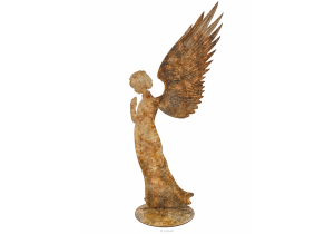 Engel stehend; Höhe: 90 cm; Farbe: Burned Gold