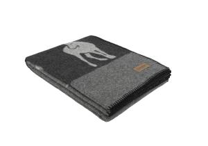 Arosa Decke; 140 x 180 cm; Anthrazit/Grau